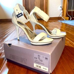 Jennifer Lopez Cindi White Heels
